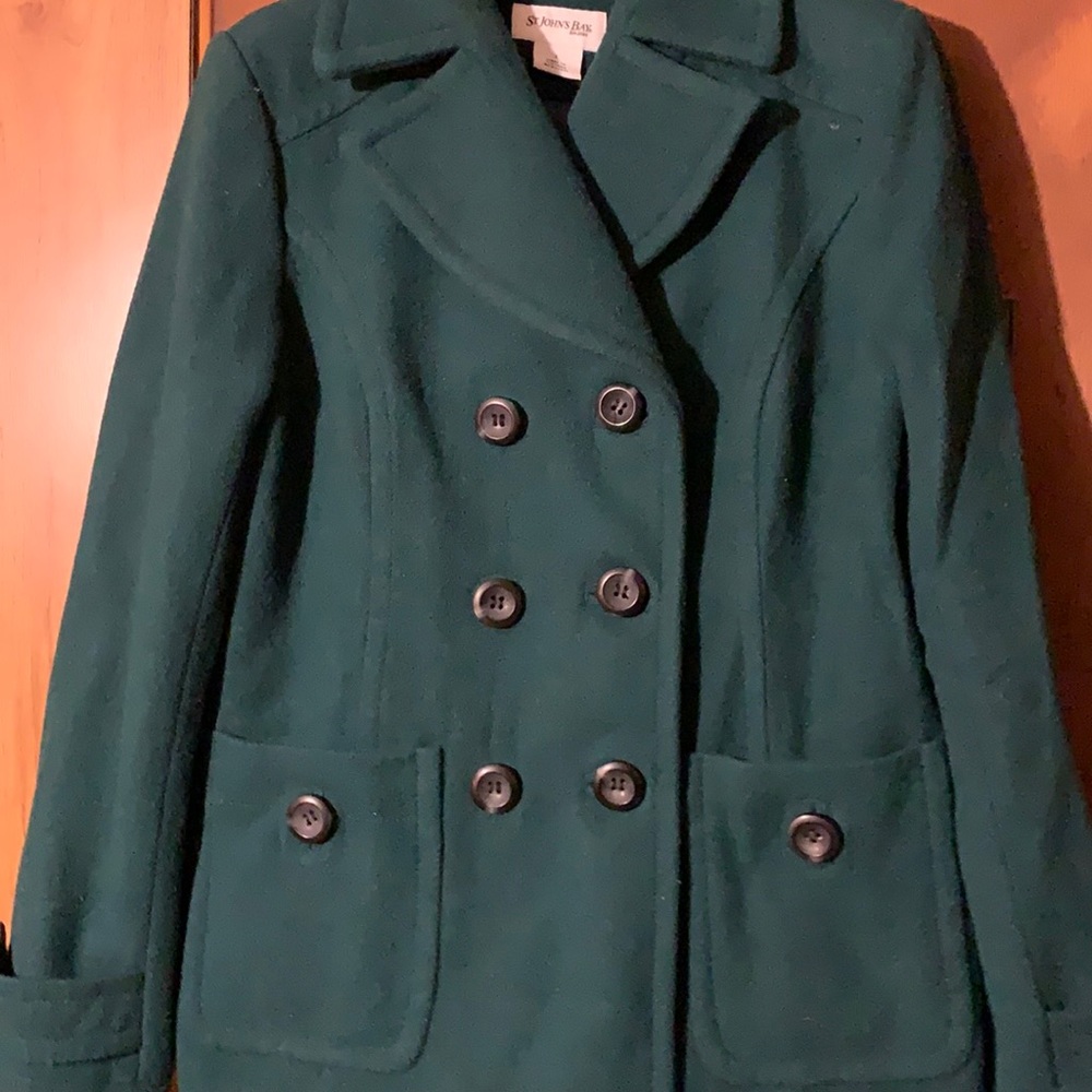 Coat, 3 quarter, St. John’s Bay, Size Small, Green